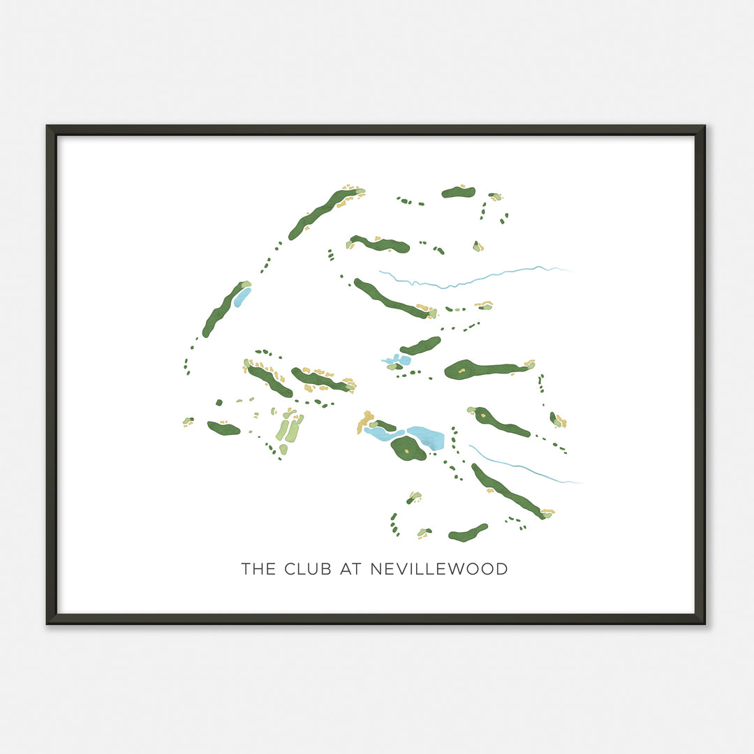 Print of The Club At Nevillewood Modern Map