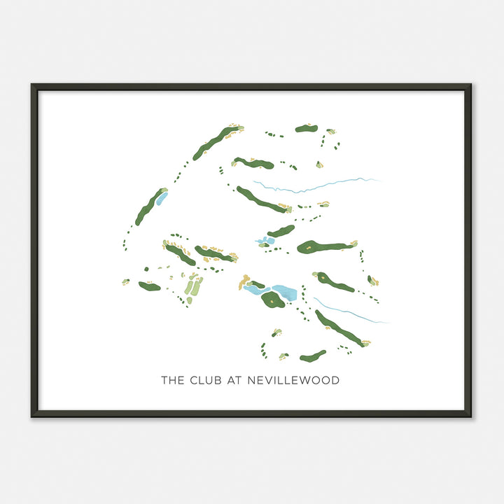 Print of The Club At Nevillewood Modern Map