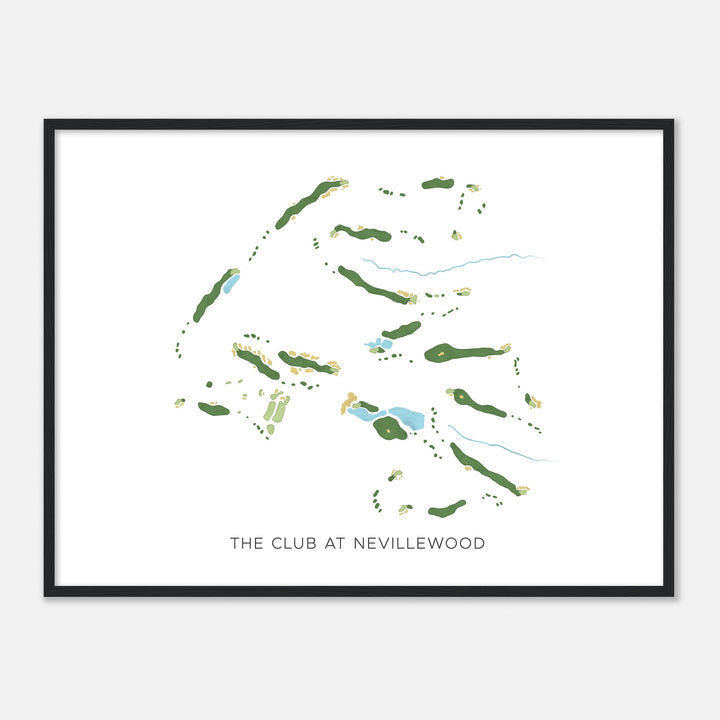 Print of The Club At Nevillewood Modern Map