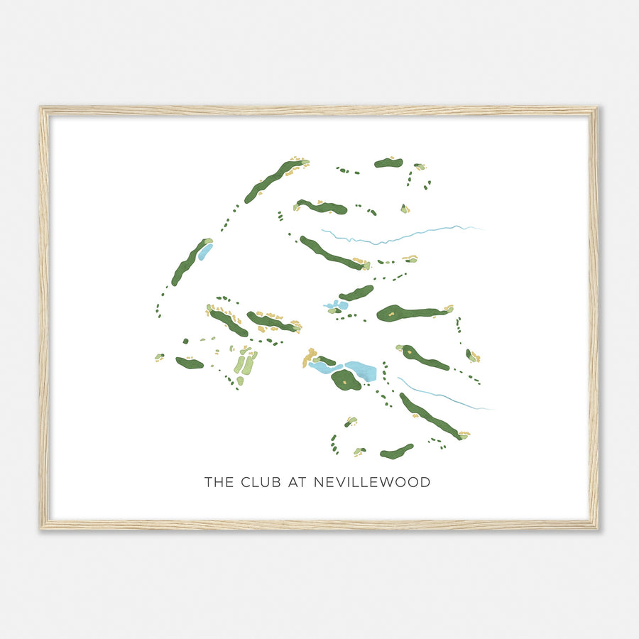 Print of The Club At Nevillewood Modern Map