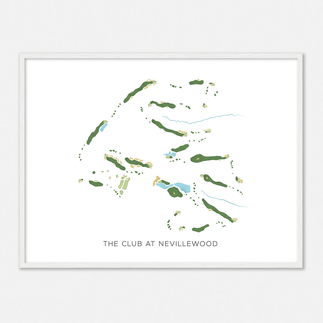 Print of The Club At Nevillewood Modern Map