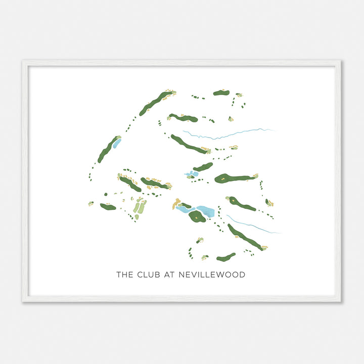 Print of The Club At Nevillewood Modern Map