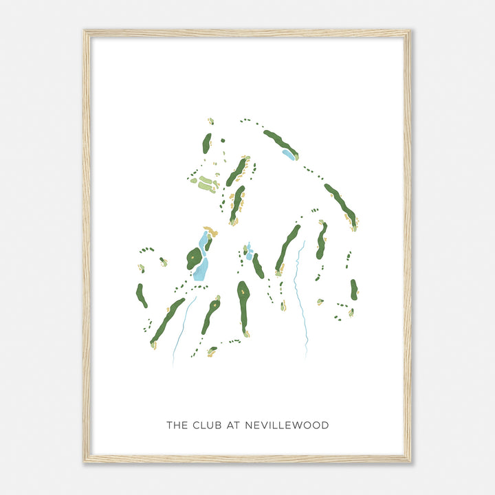 Print of The Club At Nevillewood Modern Map