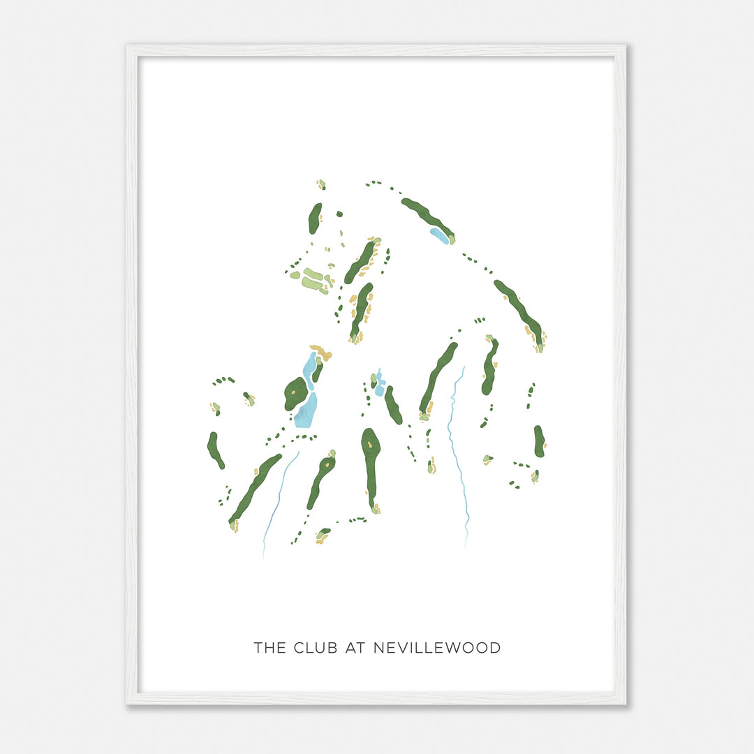 Print of The Club At Nevillewood Modern Map