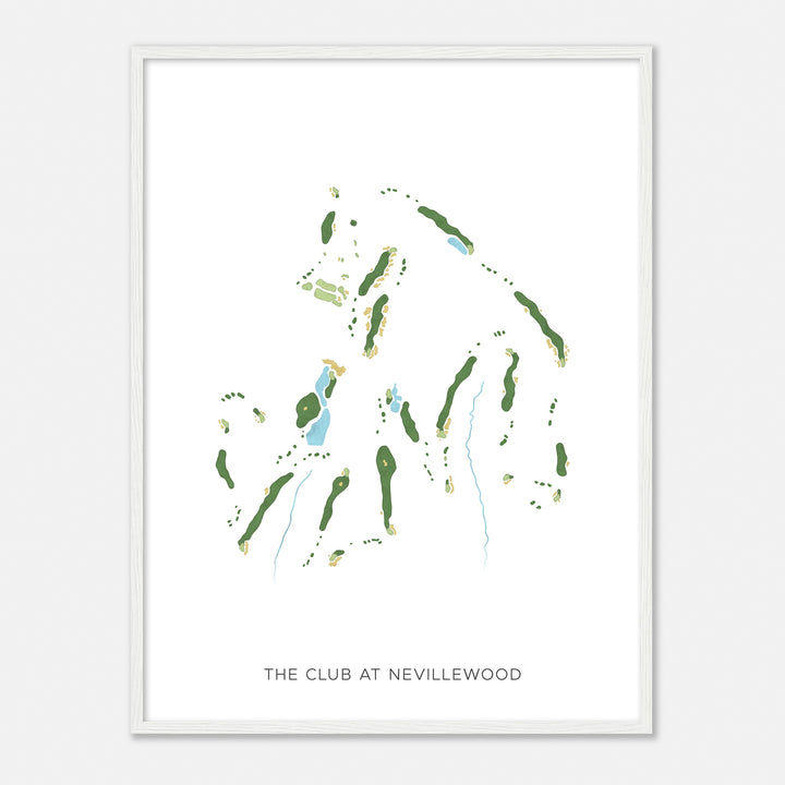 Print of The Club At Nevillewood Modern Map