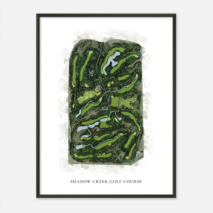 Print of Shadow Creek Golf Course Classic Map