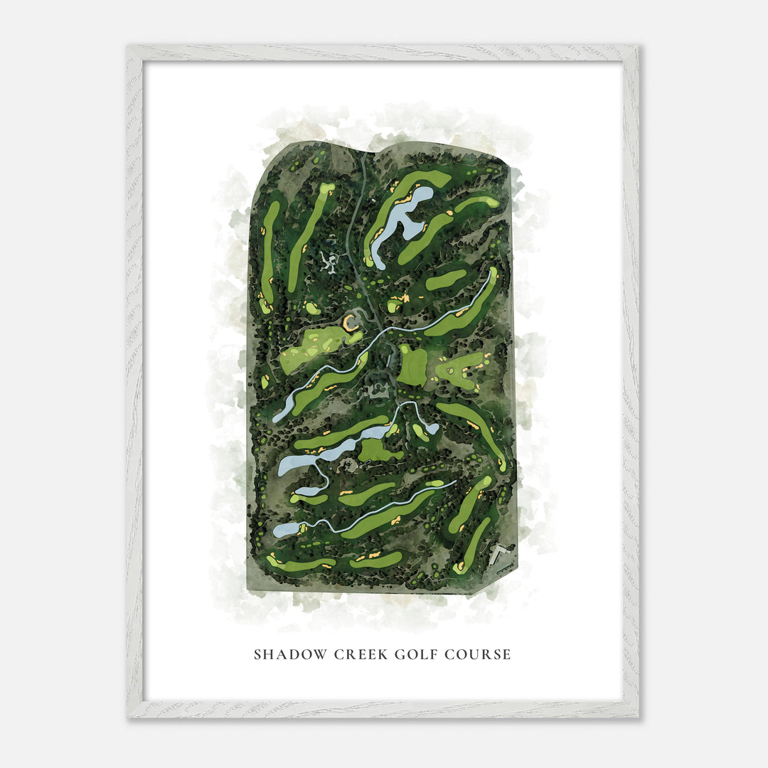 Print of Shadow Creek Golf Course Classic Map