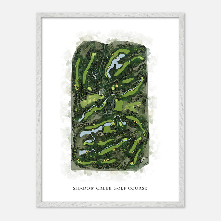 Print of Shadow Creek Golf Course Classic Map