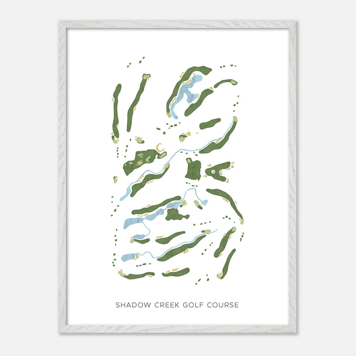 Print of Shadow Creek Golf Course Modern Map