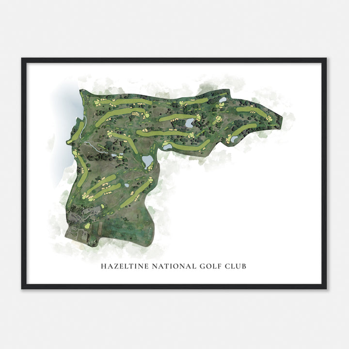 Print of Hazeltine National Golf Club Classic Map