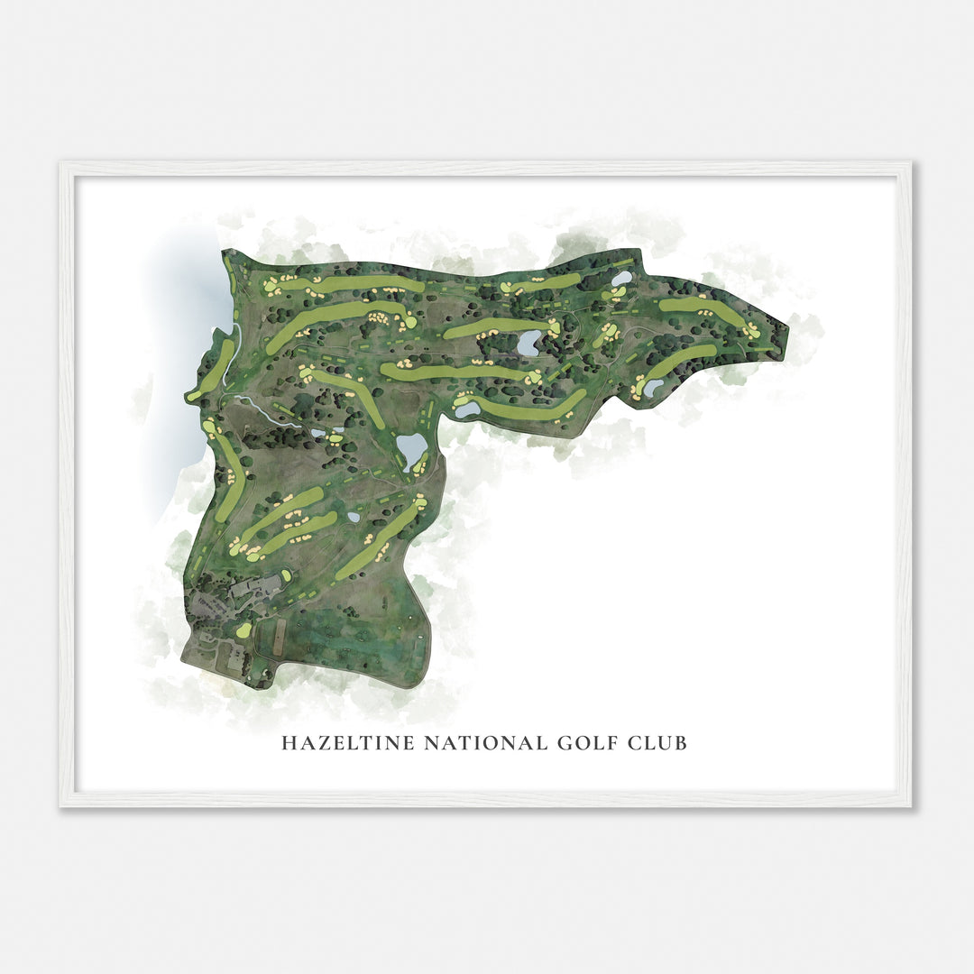 Print of Hazeltine National Golf Club Classic Map