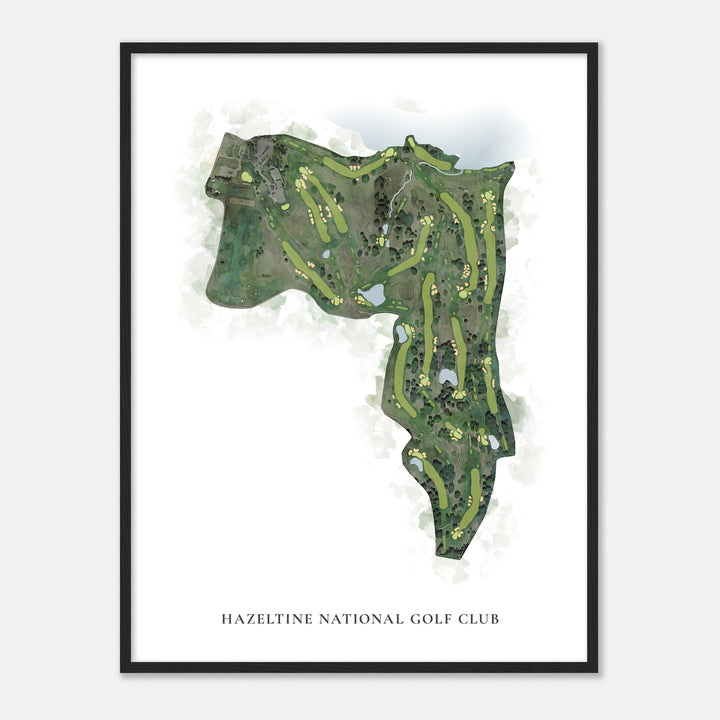 Print of Hazeltine National Golf Club Classic Map