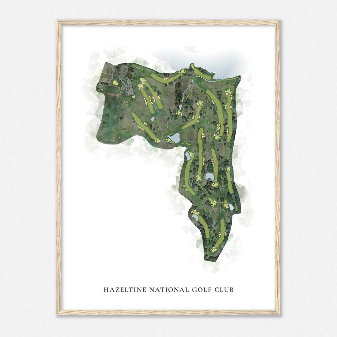 Print of Hazeltine National Golf Club Classic Map