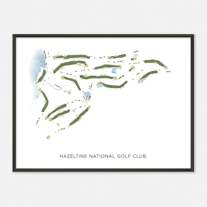 Print of Hazeltine National Golf Club Modern Map