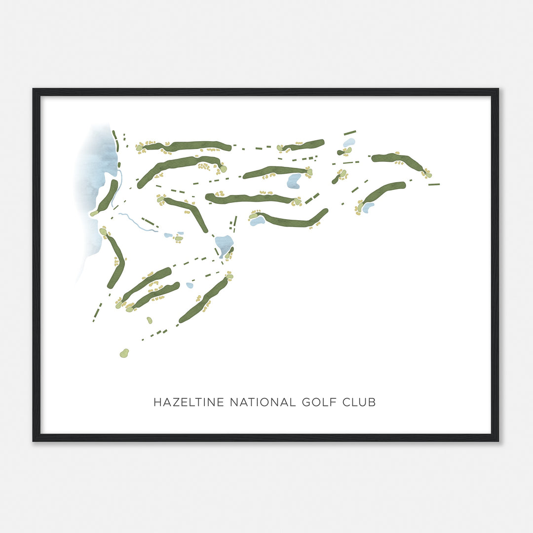 Print of Hazeltine National Golf Club Modern Map