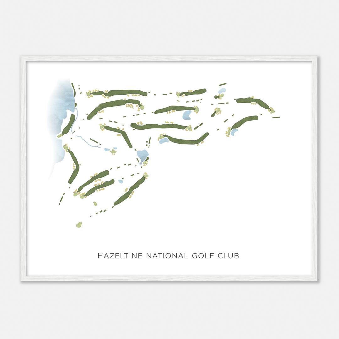 Print of Hazeltine National Golf Club Modern Map