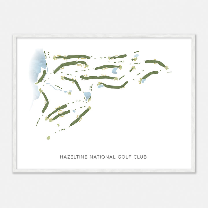 Print of Hazeltine National Golf Club Modern Map