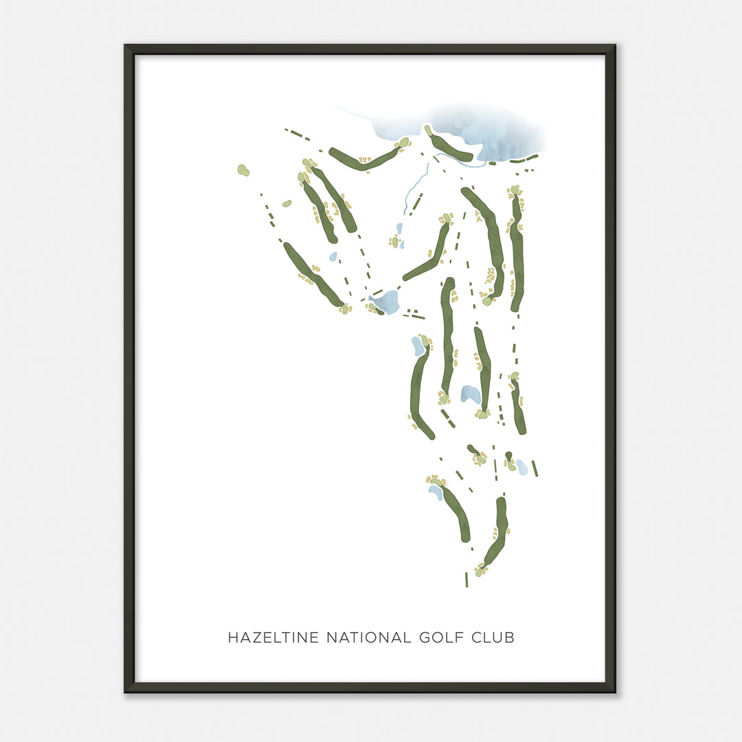 Print of Hazeltine National Golf Club Modern Map