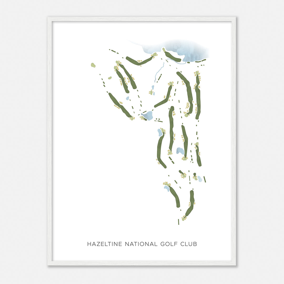 Print of Hazeltine National Golf Club Modern Map
