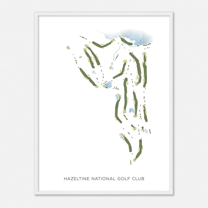 Print of Hazeltine National Golf Club Modern Map