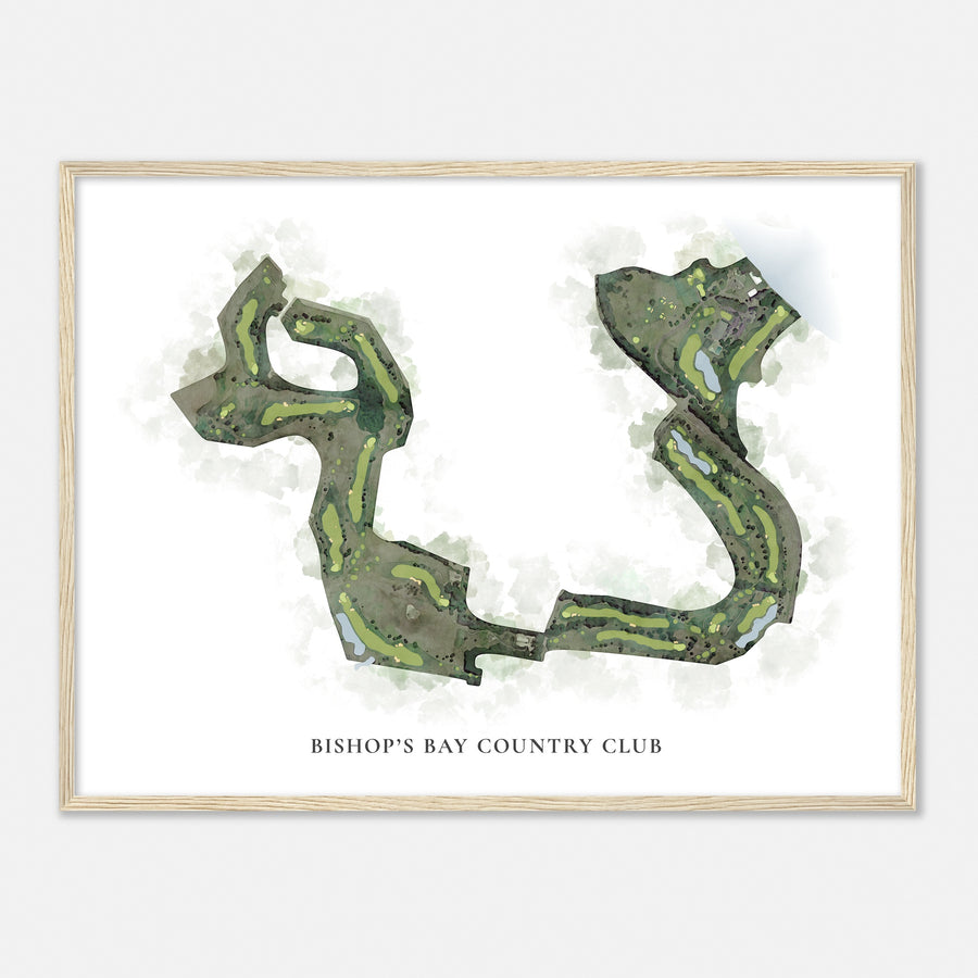 Print of Bishop'S Bay Country Club Classic Map