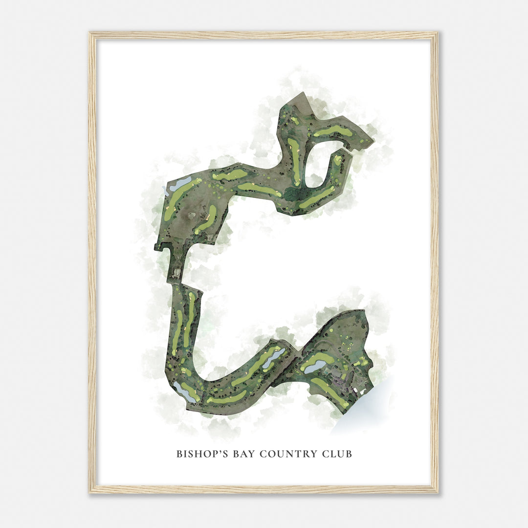 Print of Bishop'S Bay Country Club Classic Map