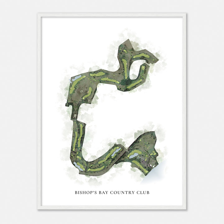 Print of Bishop'S Bay Country Club Classic Map