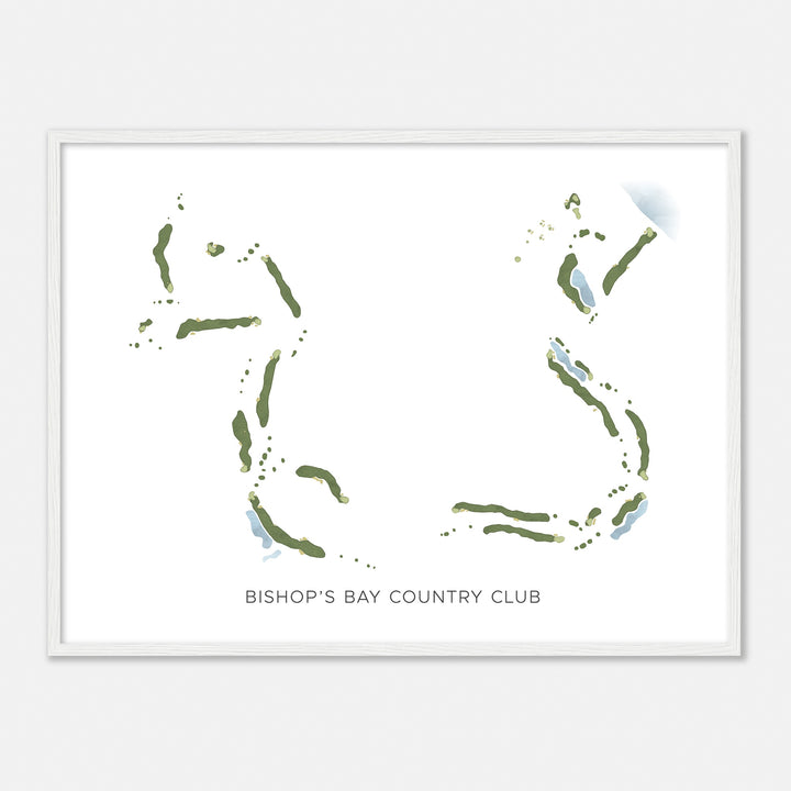 Print of Bishop'S Bay Country Club Modern Map