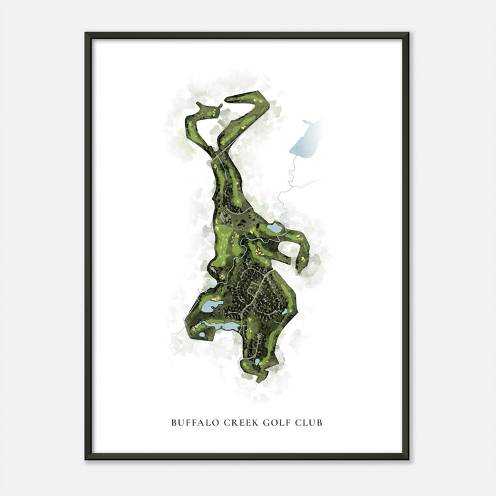Print of Buffalo Creek Golf Club Classic Map