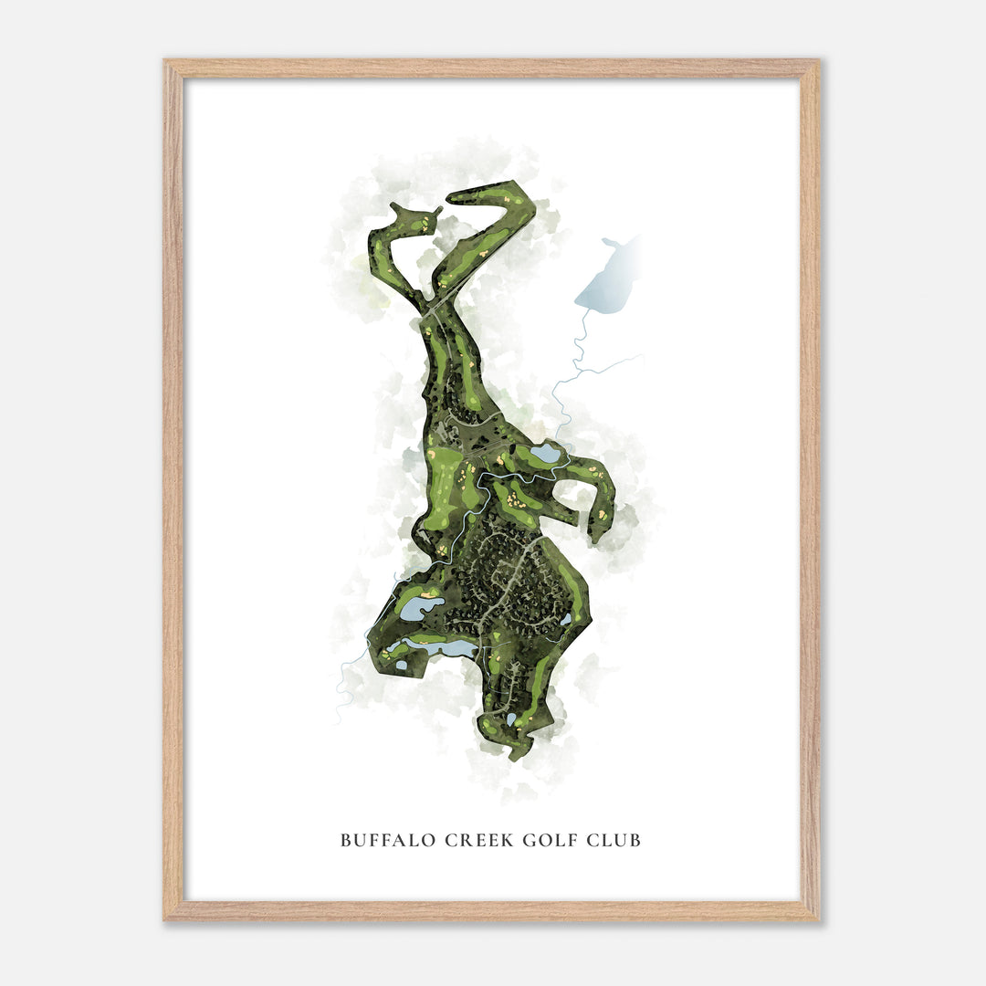 Print of Buffalo Creek Golf Club Classic Map