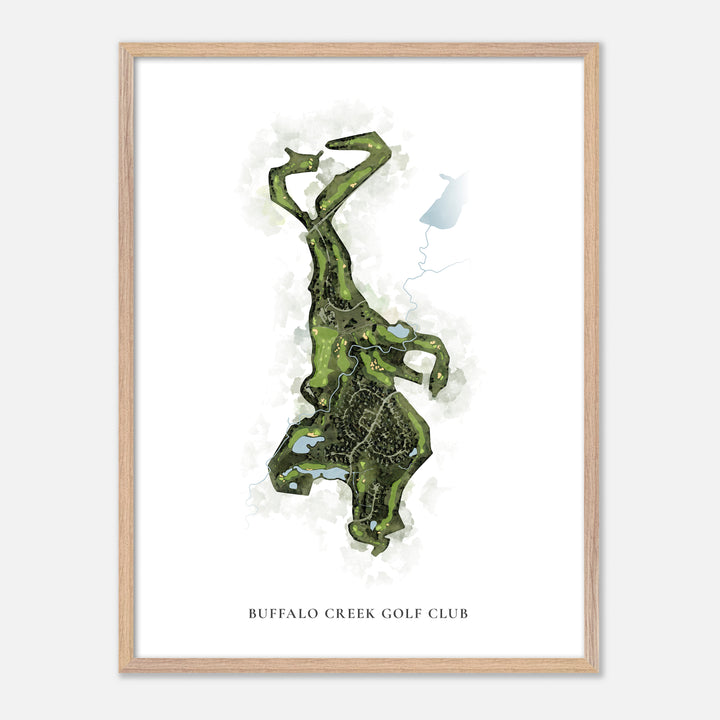 Print of Buffalo Creek Golf Club Classic Map