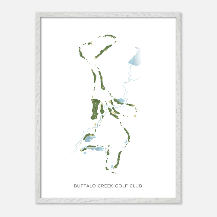 Print of Buffalo Creek Golf Club Modern Map