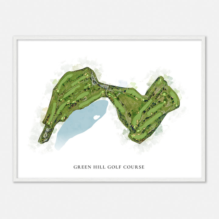 Print of Green Hill Golf Course Classic Map
