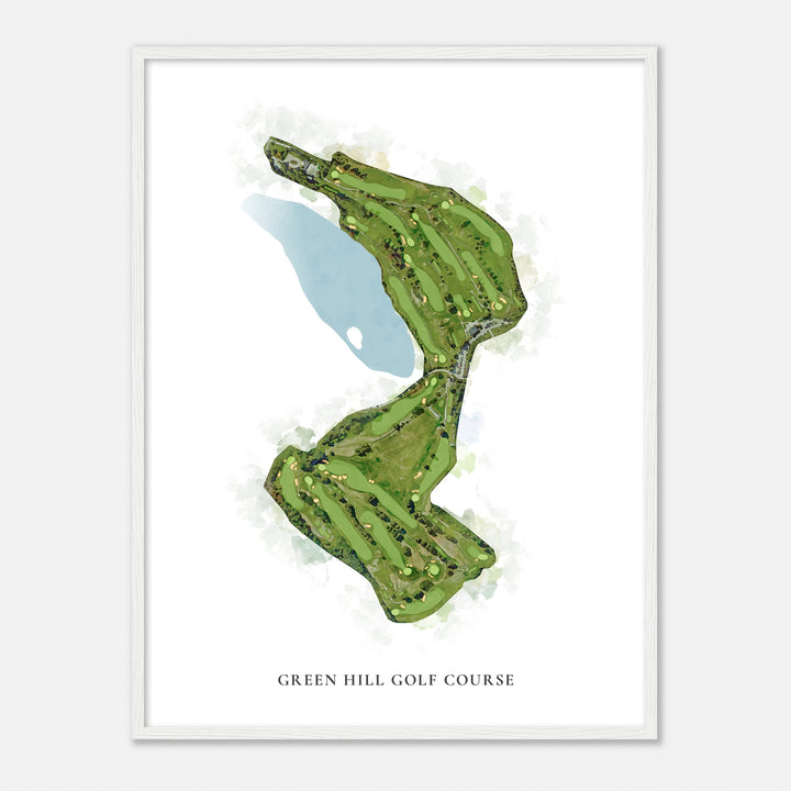 Print of Green Hill Golf Course Classic Map