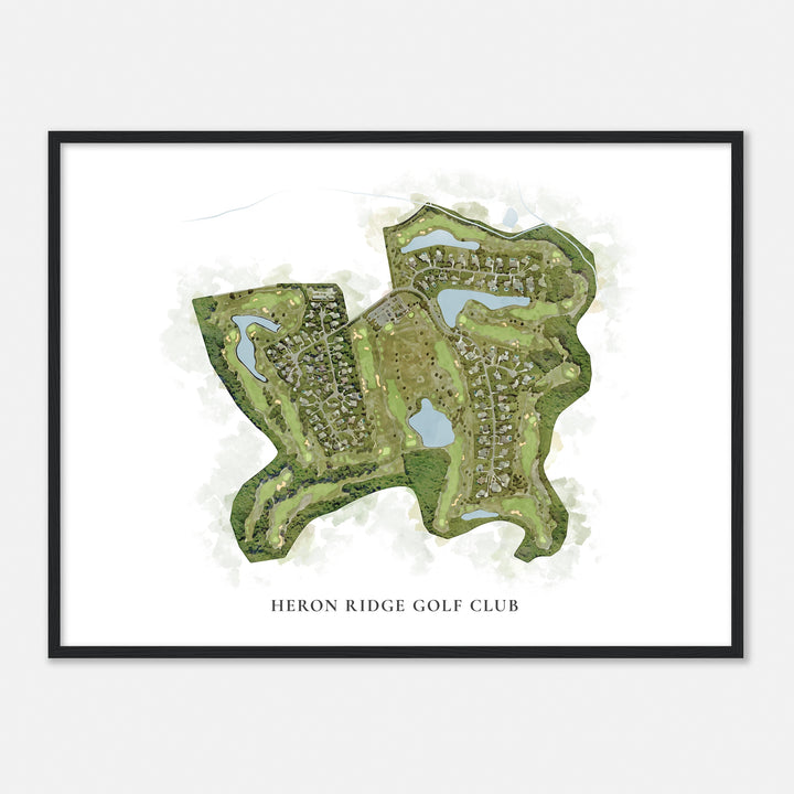 Print of Heron Ridge Golf Club Classic Map