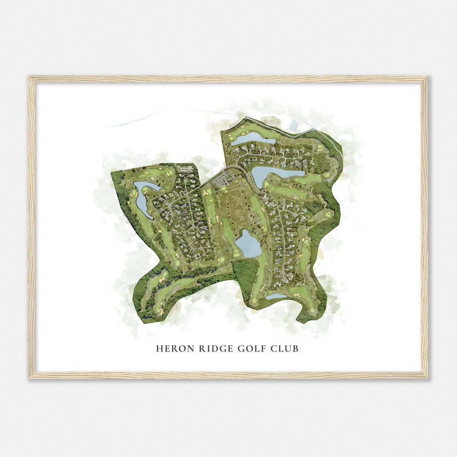 Print of Heron Ridge Golf Club Classic Map