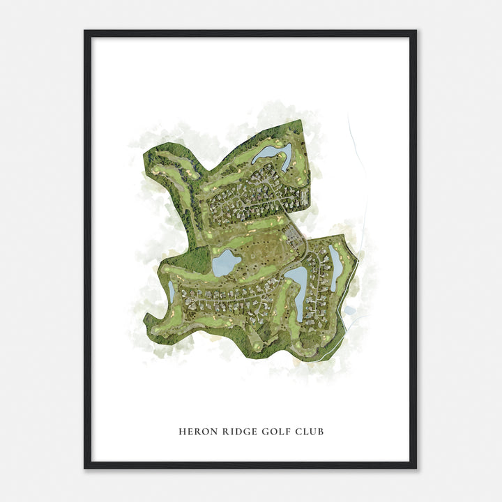 Print of Heron Ridge Golf Club Classic Map