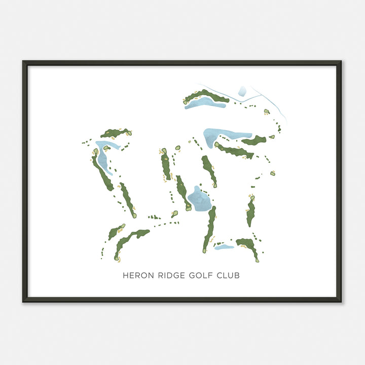 Print of Heron Ridge Golf Club Modern Map
