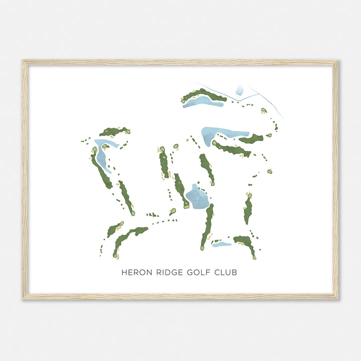 Print of Heron Ridge Golf Club Modern Map