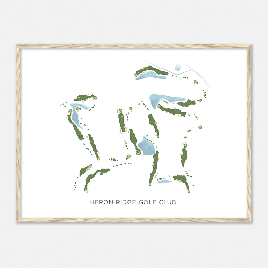 Print of Heron Ridge Golf Club Modern Map