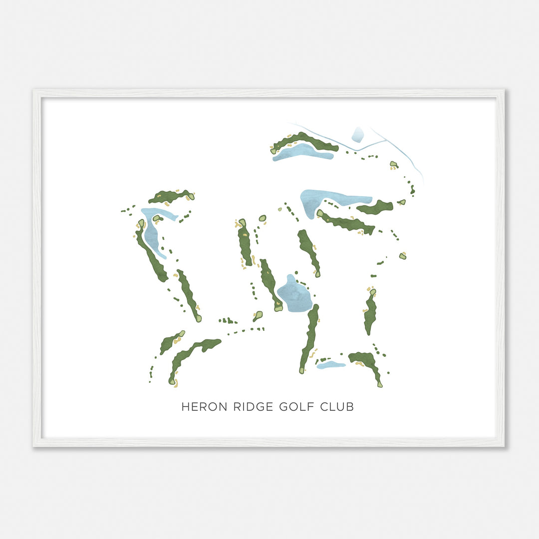 Print of Heron Ridge Golf Club Modern Map