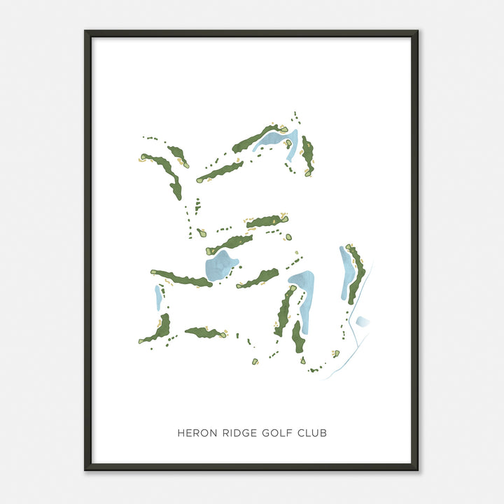 Print of Heron Ridge Golf Club Modern Map