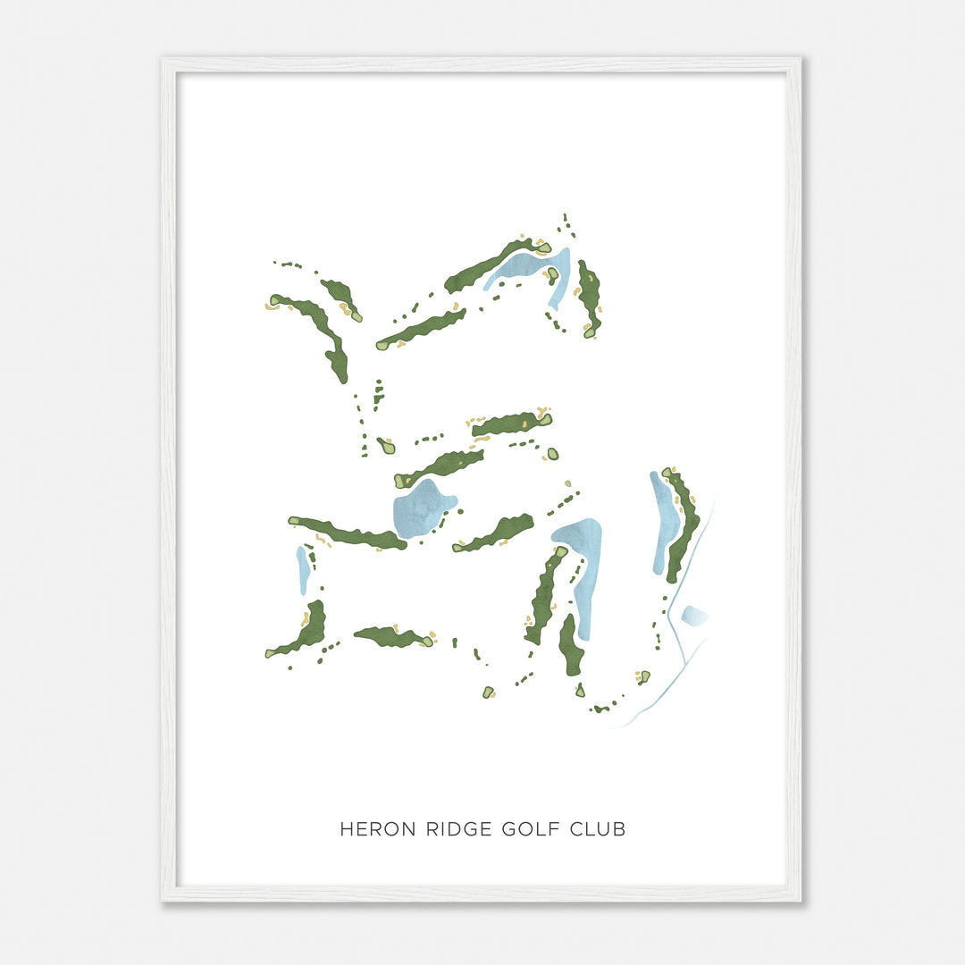 Print of Heron Ridge Golf Club Modern Map