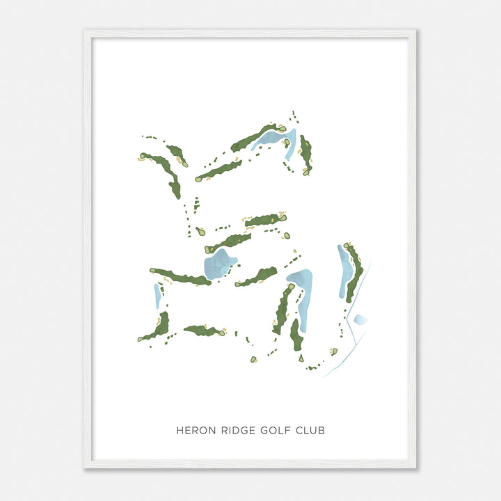 Print of Heron Ridge Golf Club Modern Map