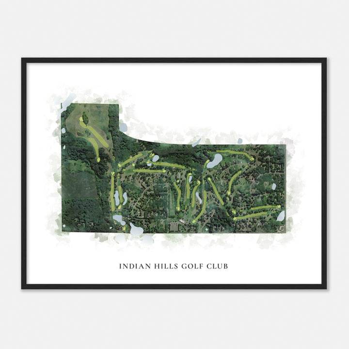 Print of Indian Hills Golf Club Classic Map