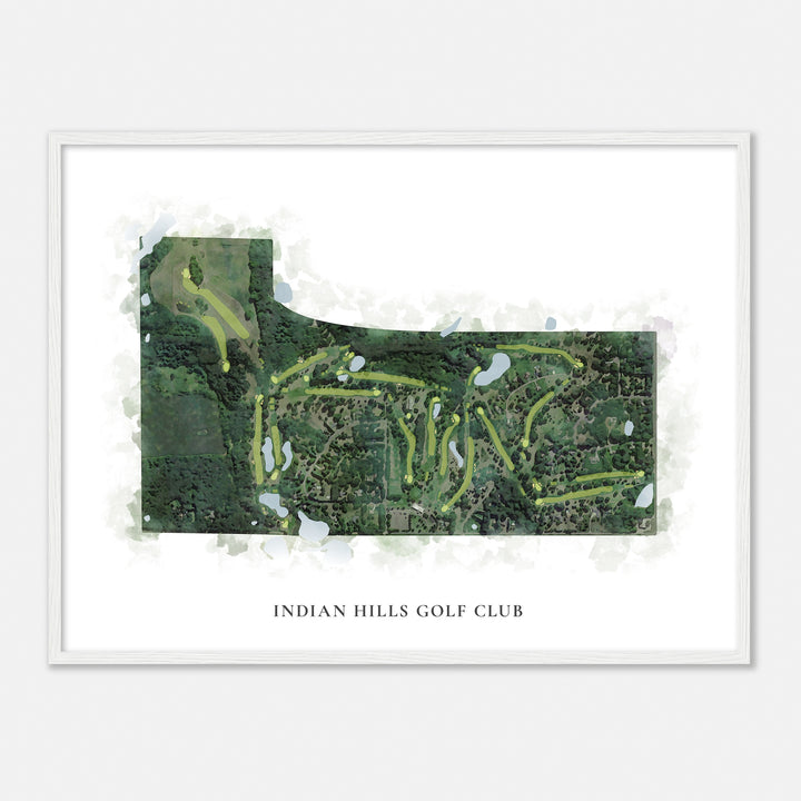 Print of Indian Hills Golf Club Classic Map