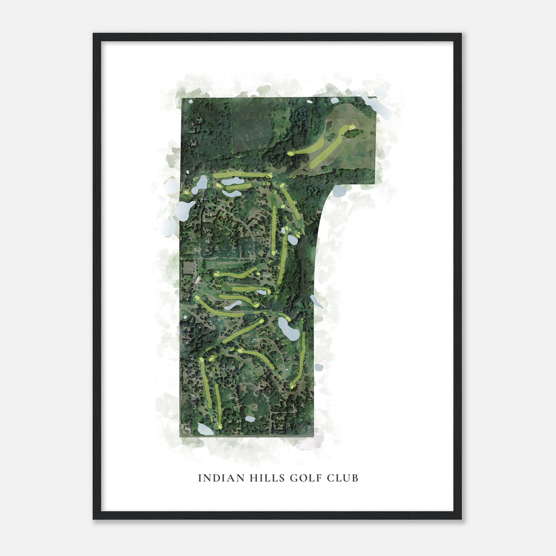 Print of Indian Hills Golf Club Classic Map