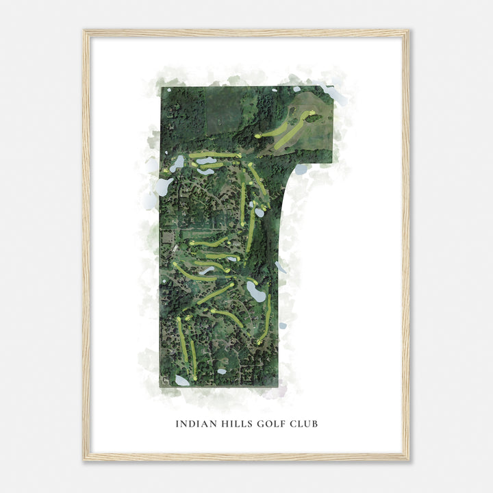 Print of Indian Hills Golf Club Classic Map