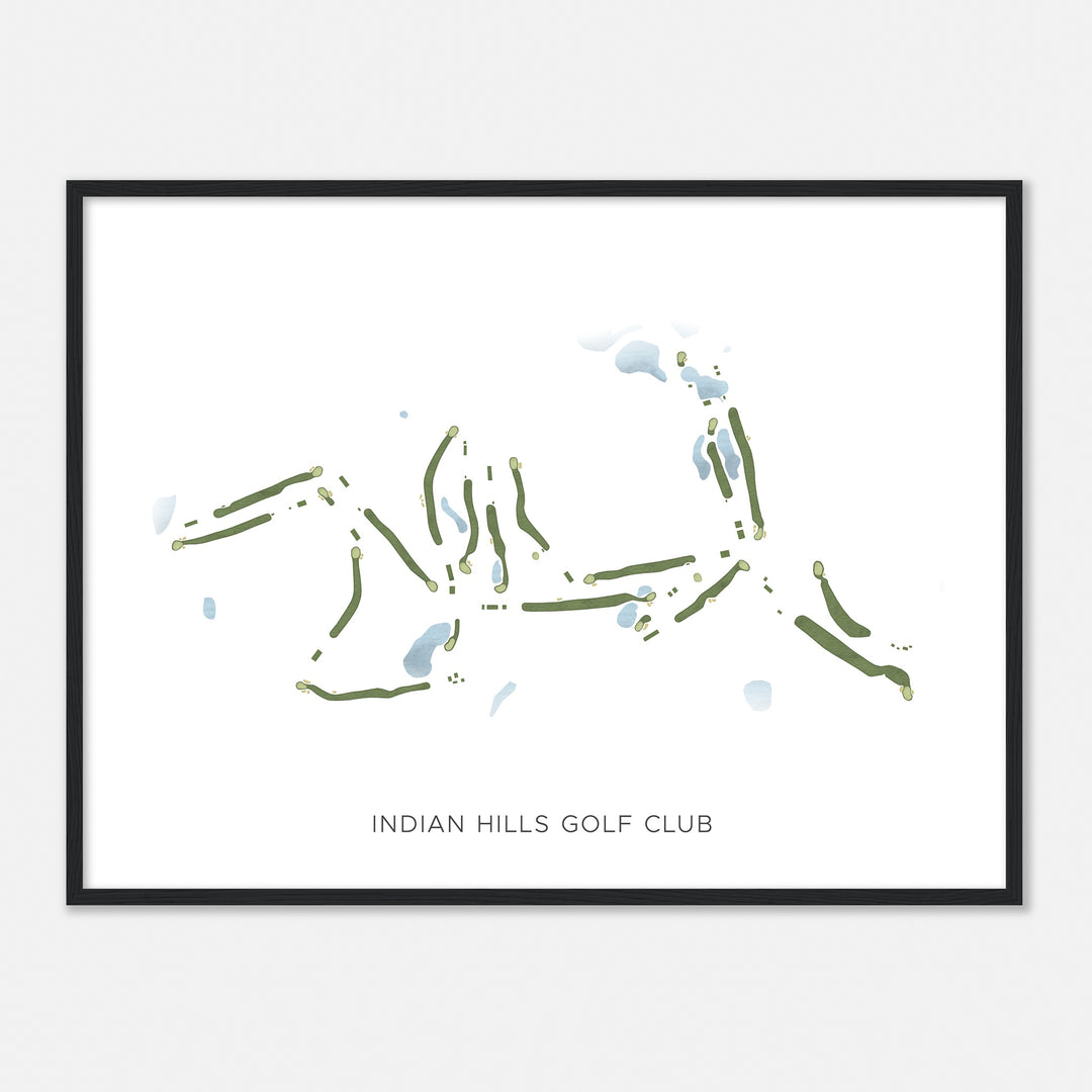 Print of Indian Hills Golf Club Modern Map