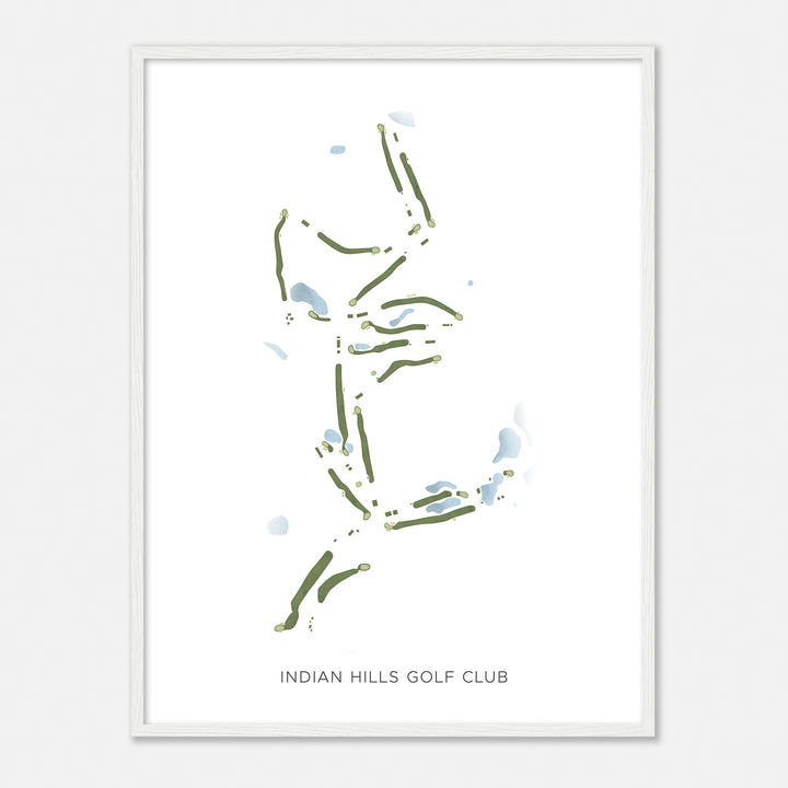 Print of Indian Hills Golf Club Modern Map